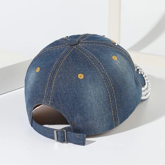 NEW Butterfly Rhinestone Ball Cap - Picture 2 of 3